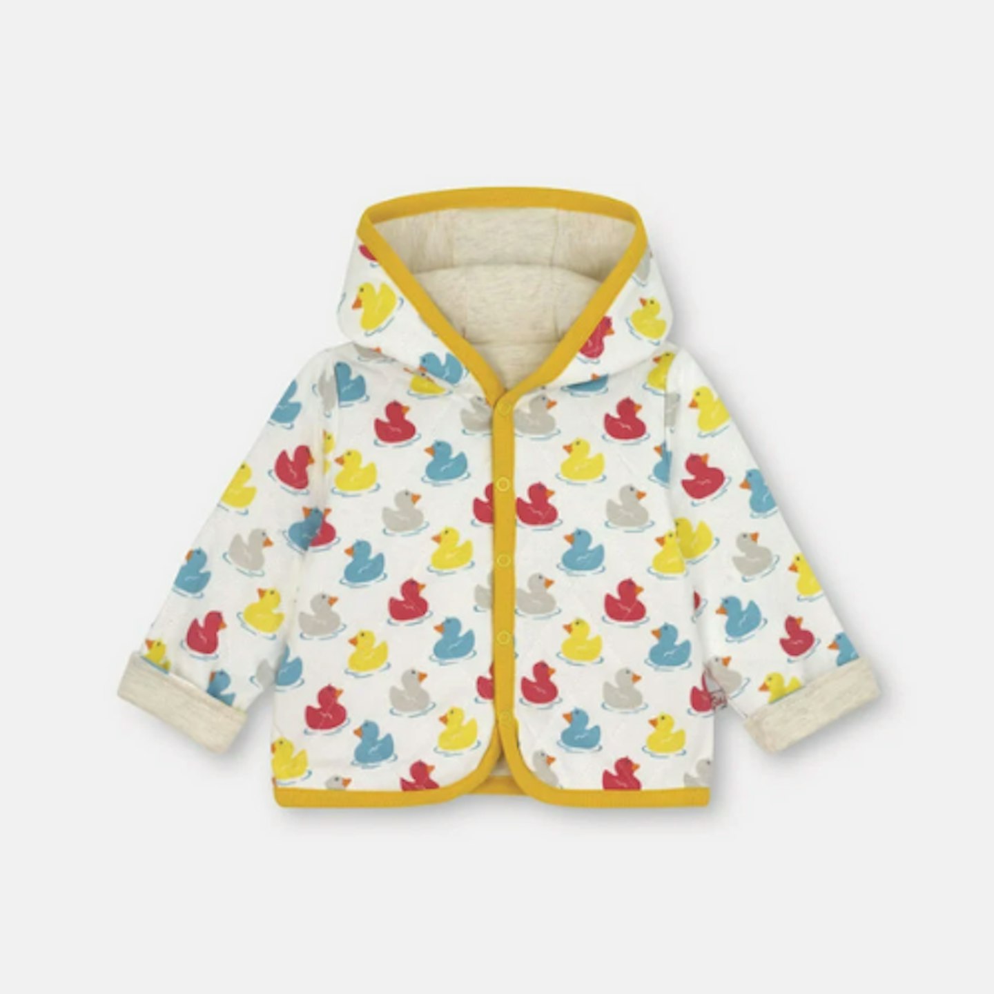 Rubber Duck Baby Hooded Quilted Jacket