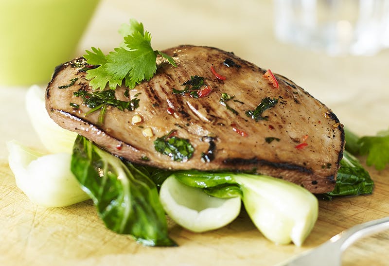 Lime & Coriander Duck Steaks with Pak Choy Family Life Mother & Baby