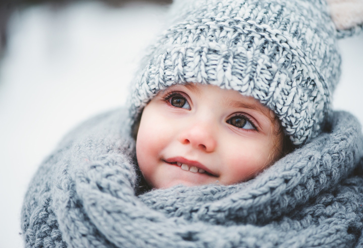 toddler in winter clothing