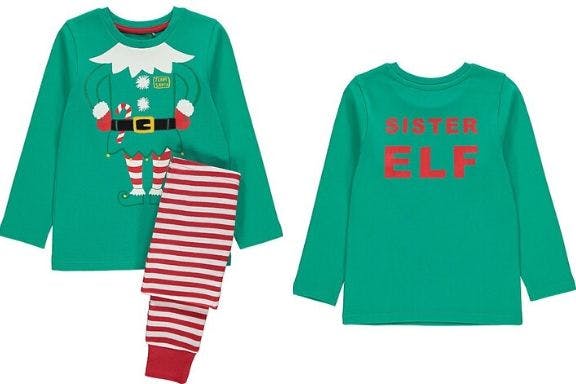 George asda elf cheap pyjamas