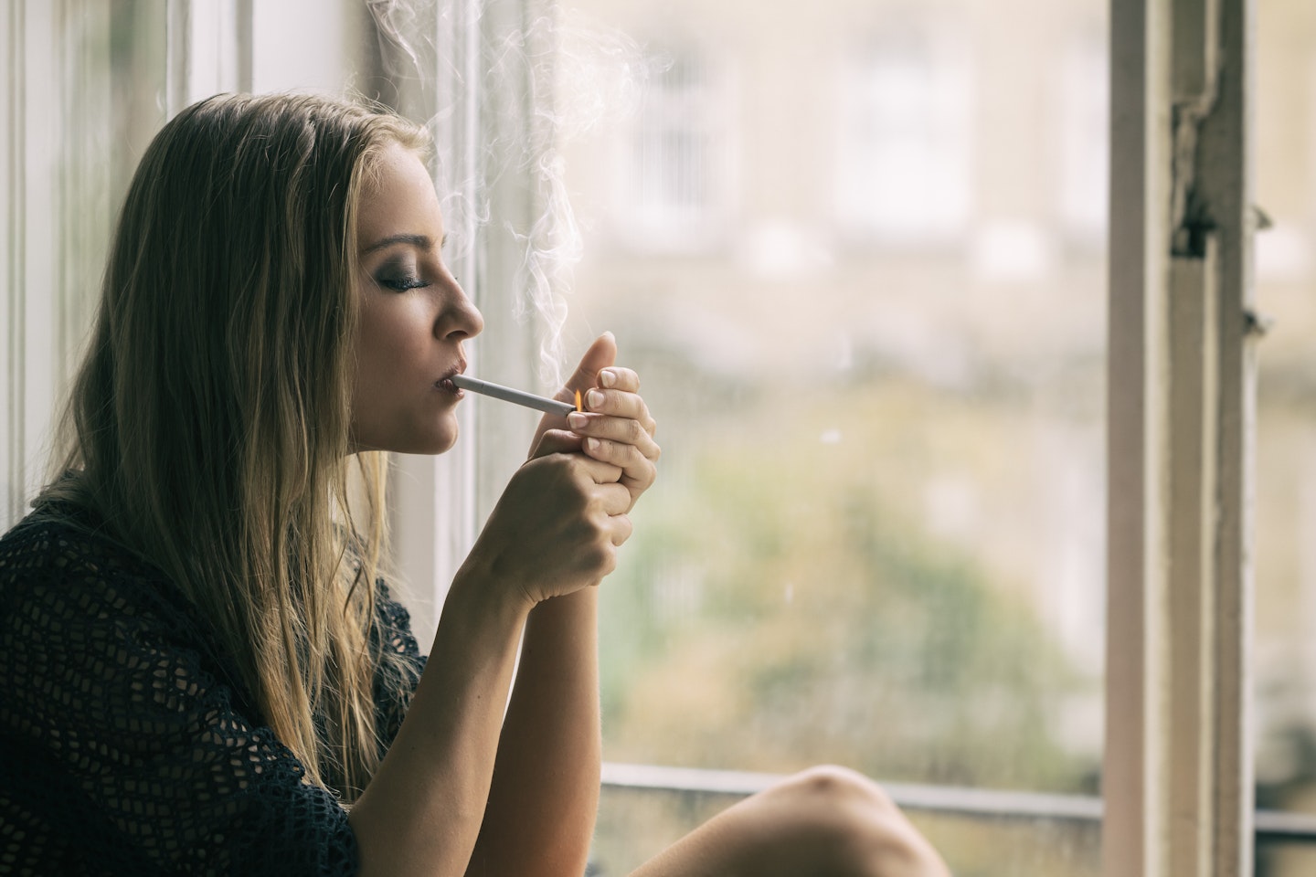 Woman smoking