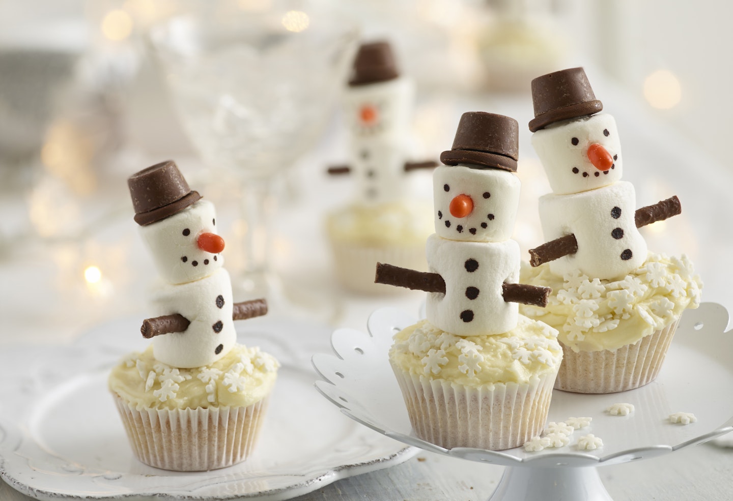 Snowman cupcakes recipe