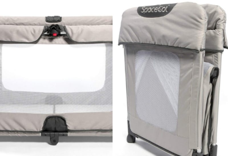 Spacecot travel cot store mattress size