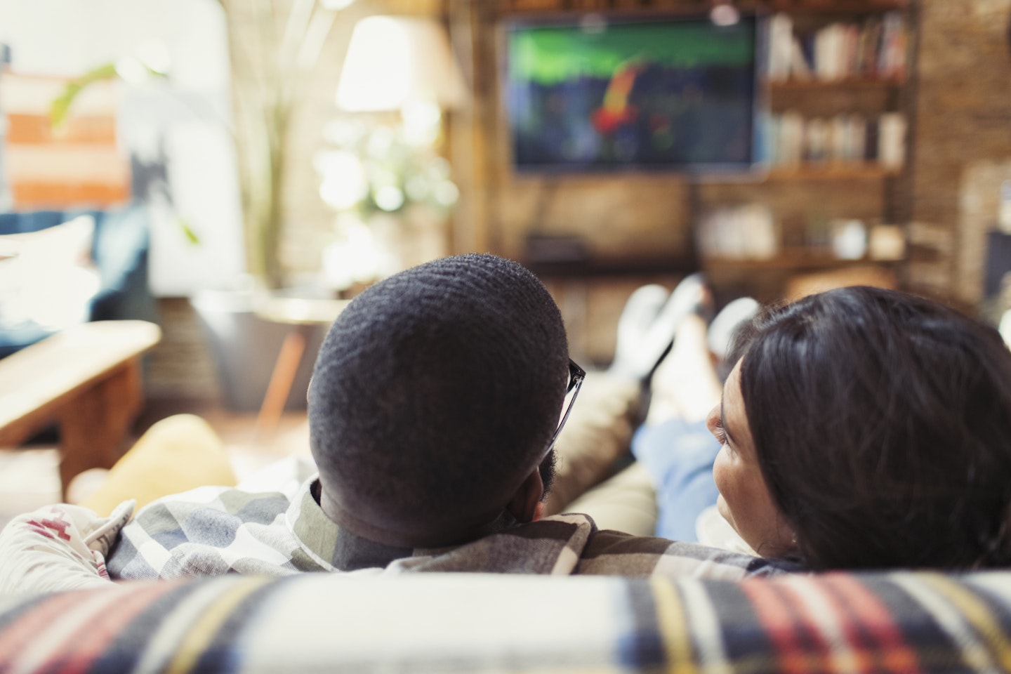 couple watching telly