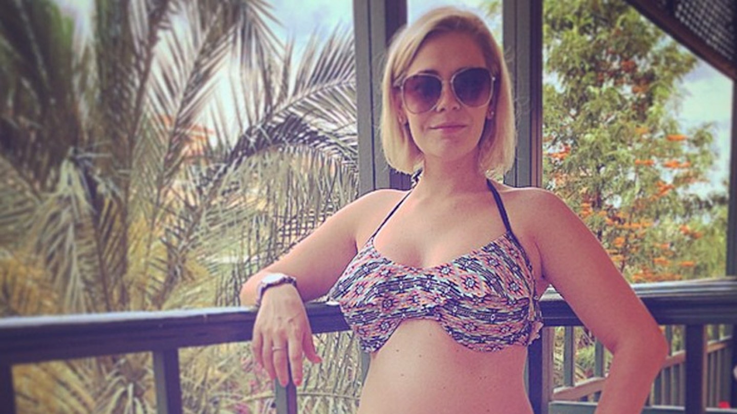 Suzanne Shaw gives birth to a baby boy