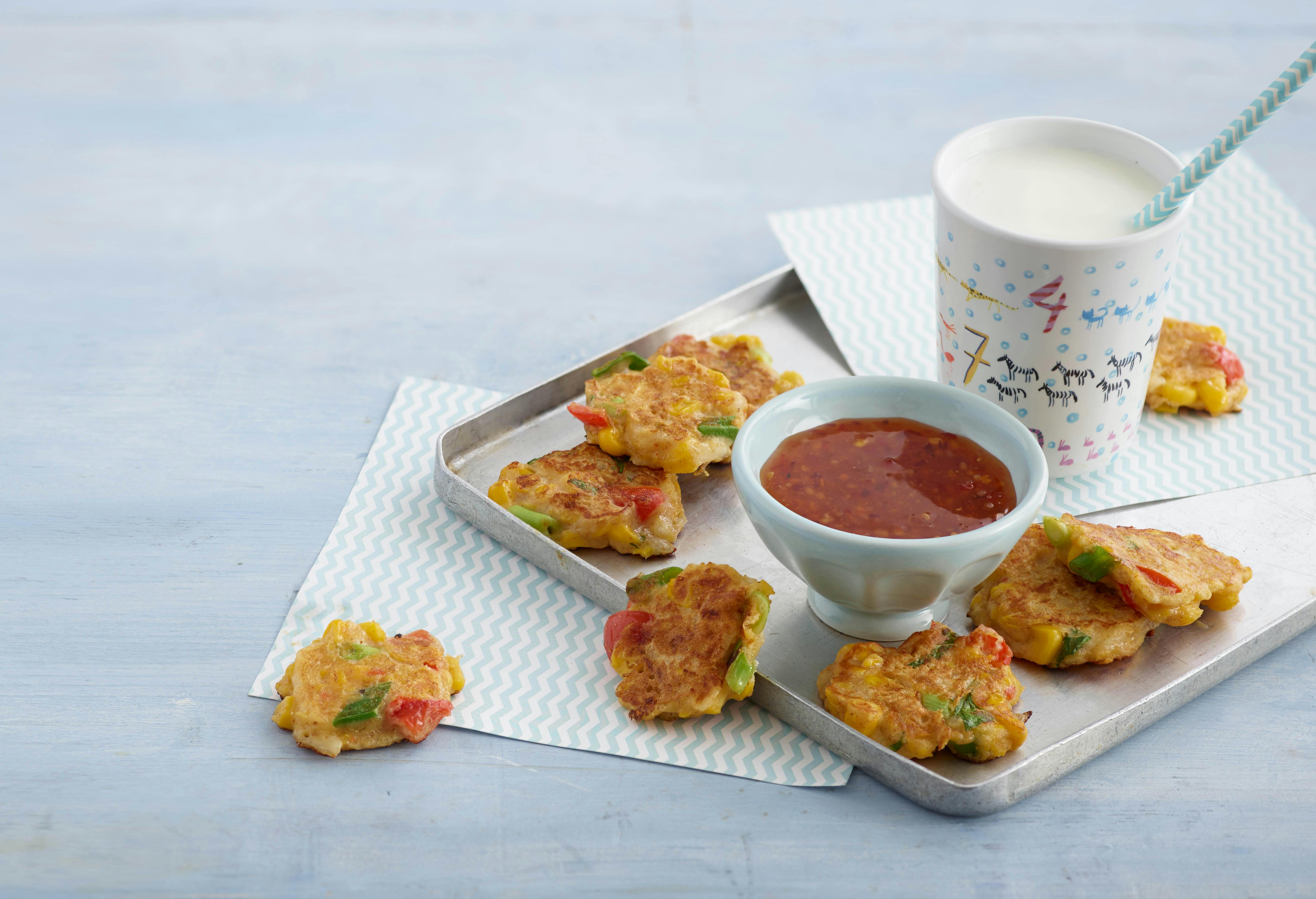 Sweetcorn fritters store baby led weaning