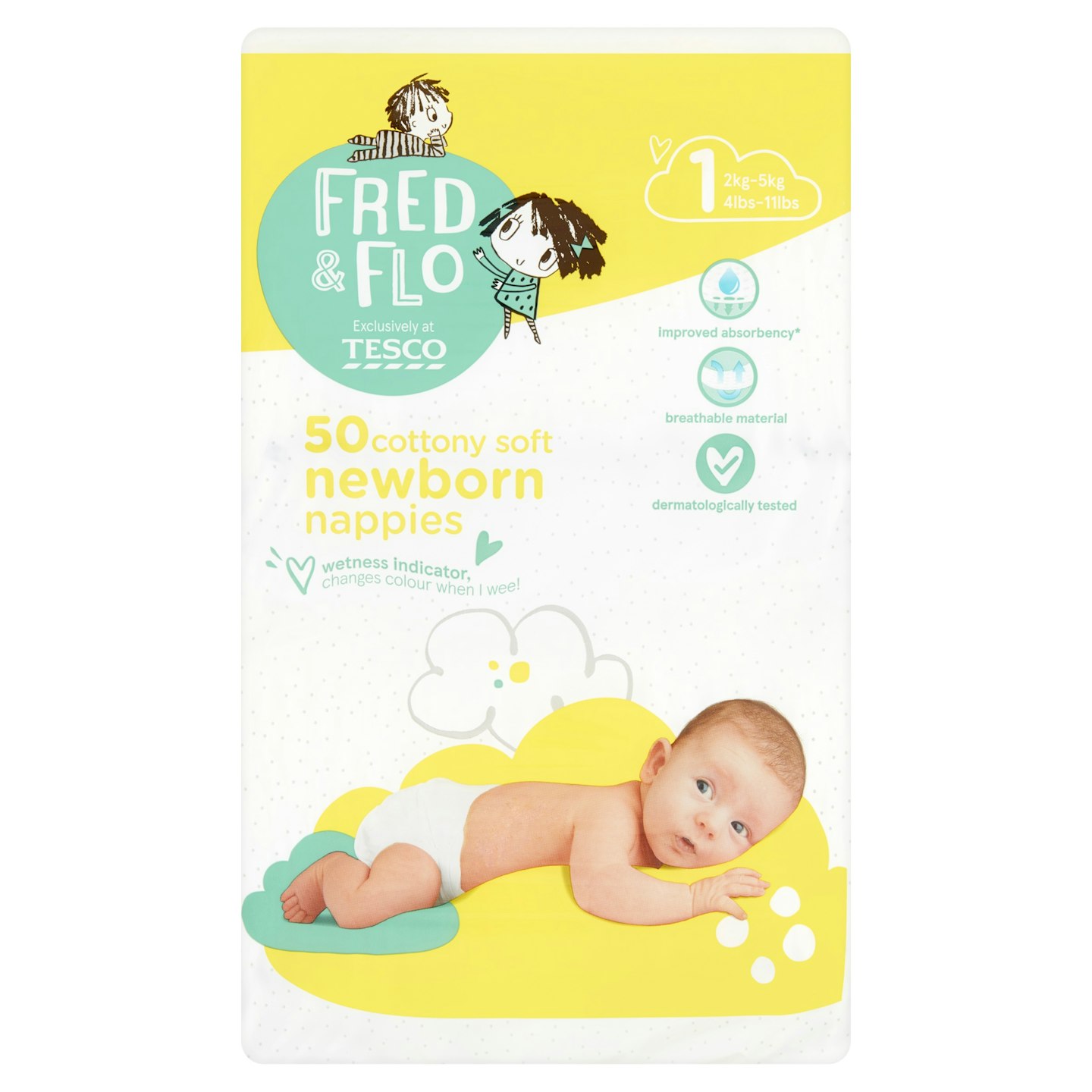 Tesco Fred & Flo Newborn Nappies, Reviews