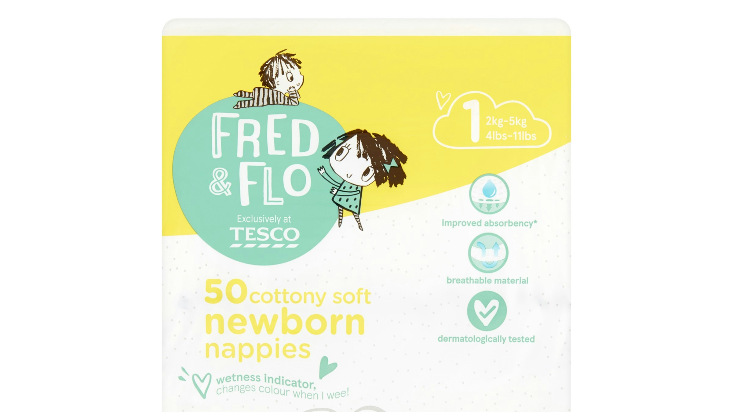 Tesco Fred Flo Newborn Nappies