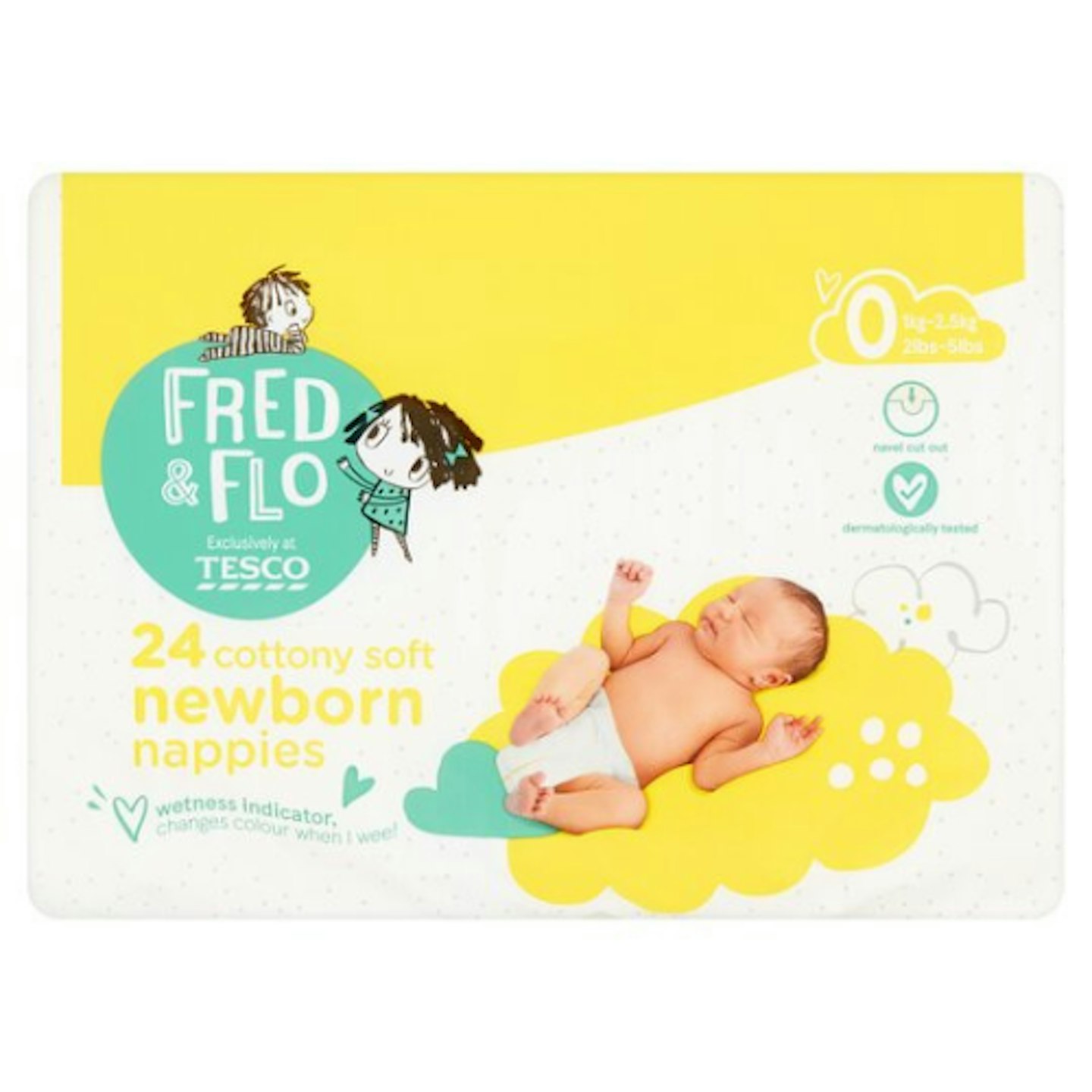 Tesco Fred u0026amp; Flo Newborn Nappies