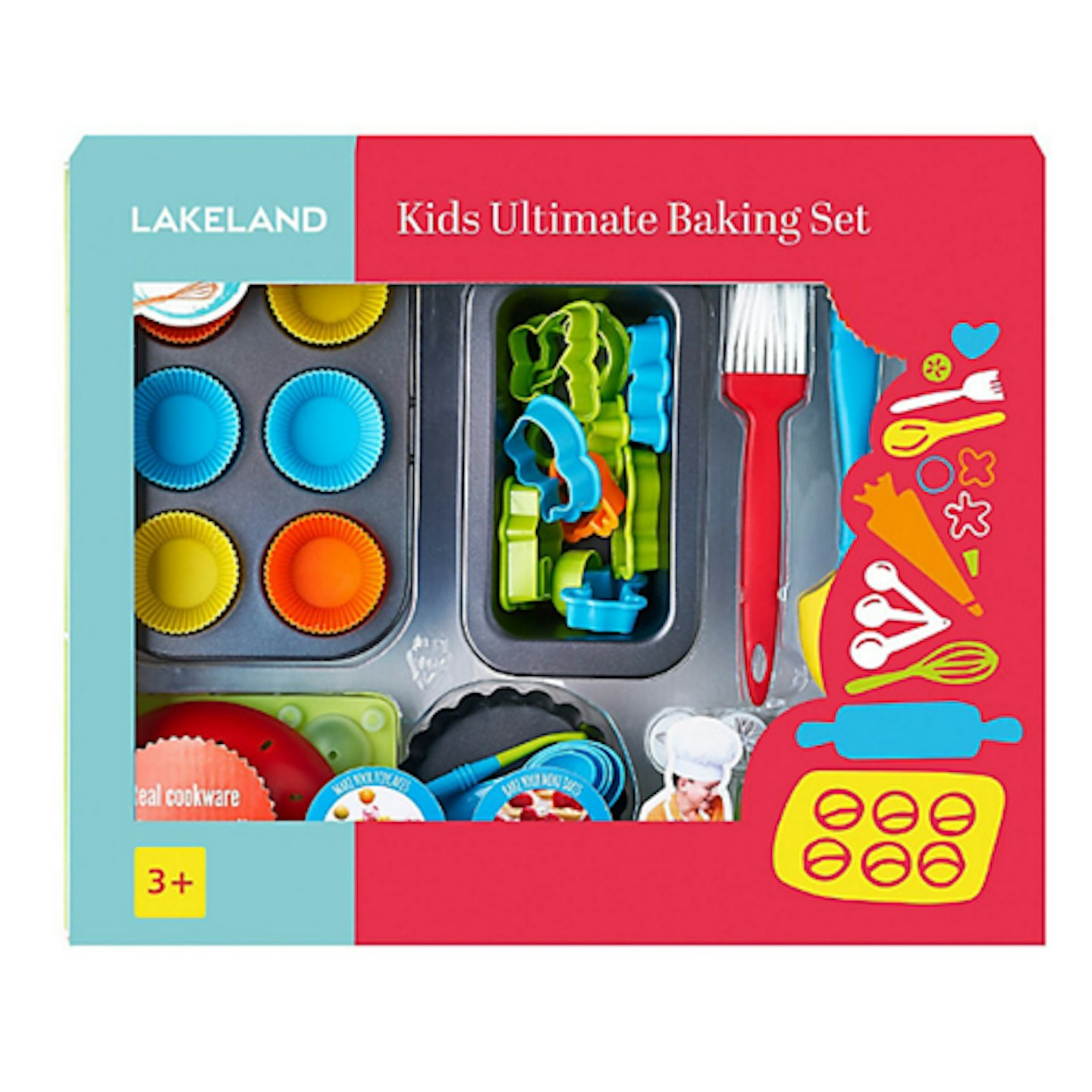 Lakeland Kidsu0026#039; Real Cookware 48pc Ultimate Baking Gift Set