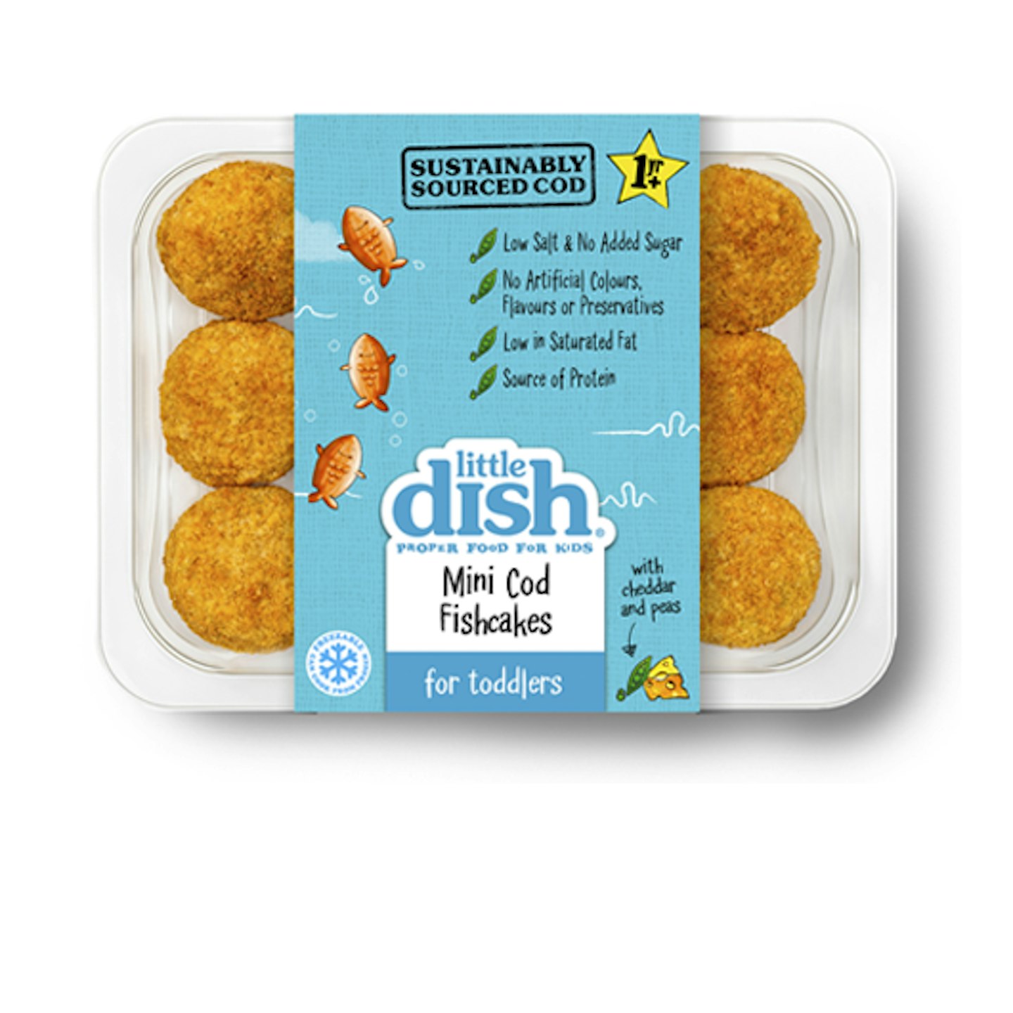 Little Dish Cod Fishcakes u0026amp; Peas