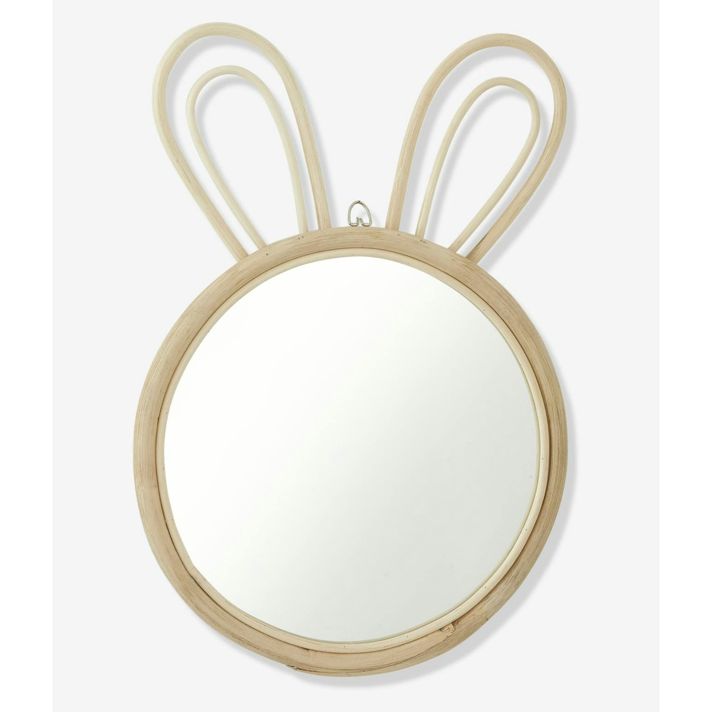 Rattan Rabbit Mirror