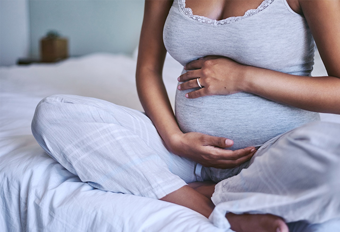 JoJo Maman Bebe Lace Trim Maternity and Nursing Bra - White-XX