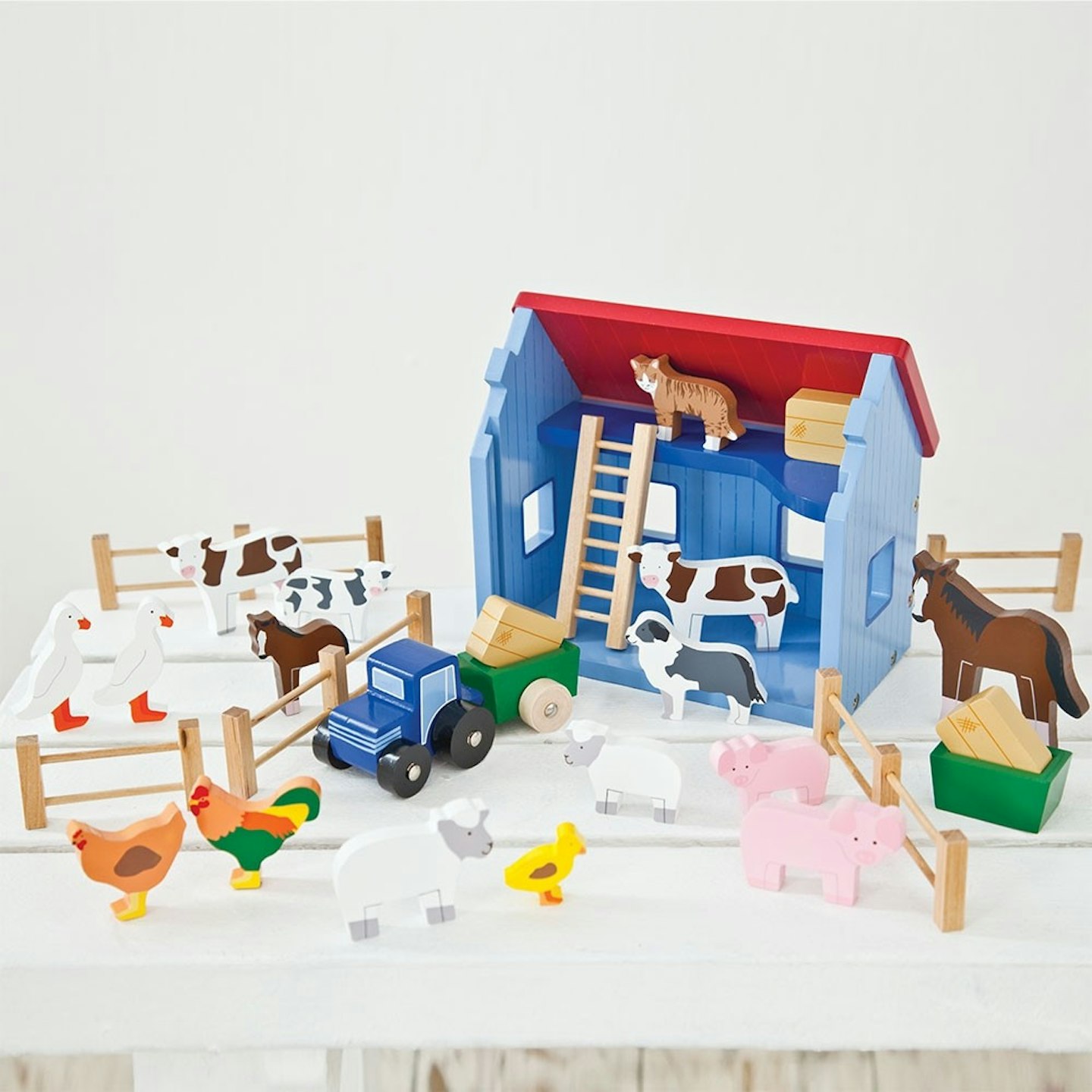 Wooden Farm Playset