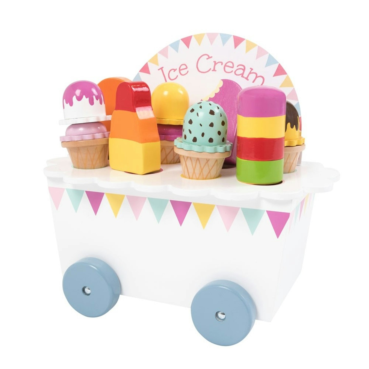 Wooden Ice Cream Cart