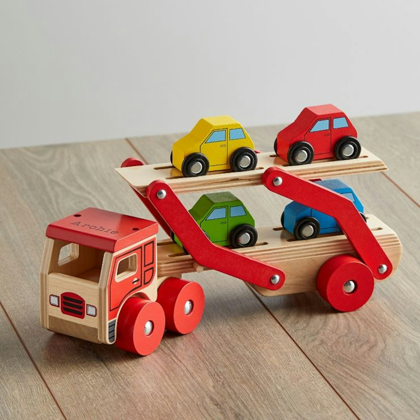 Personalised Wooden Transporter Lorry
