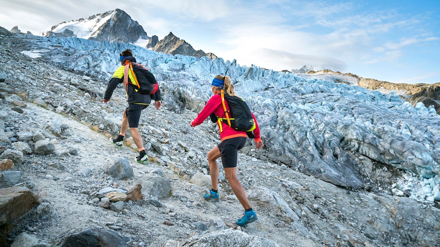 Trail Running uphill