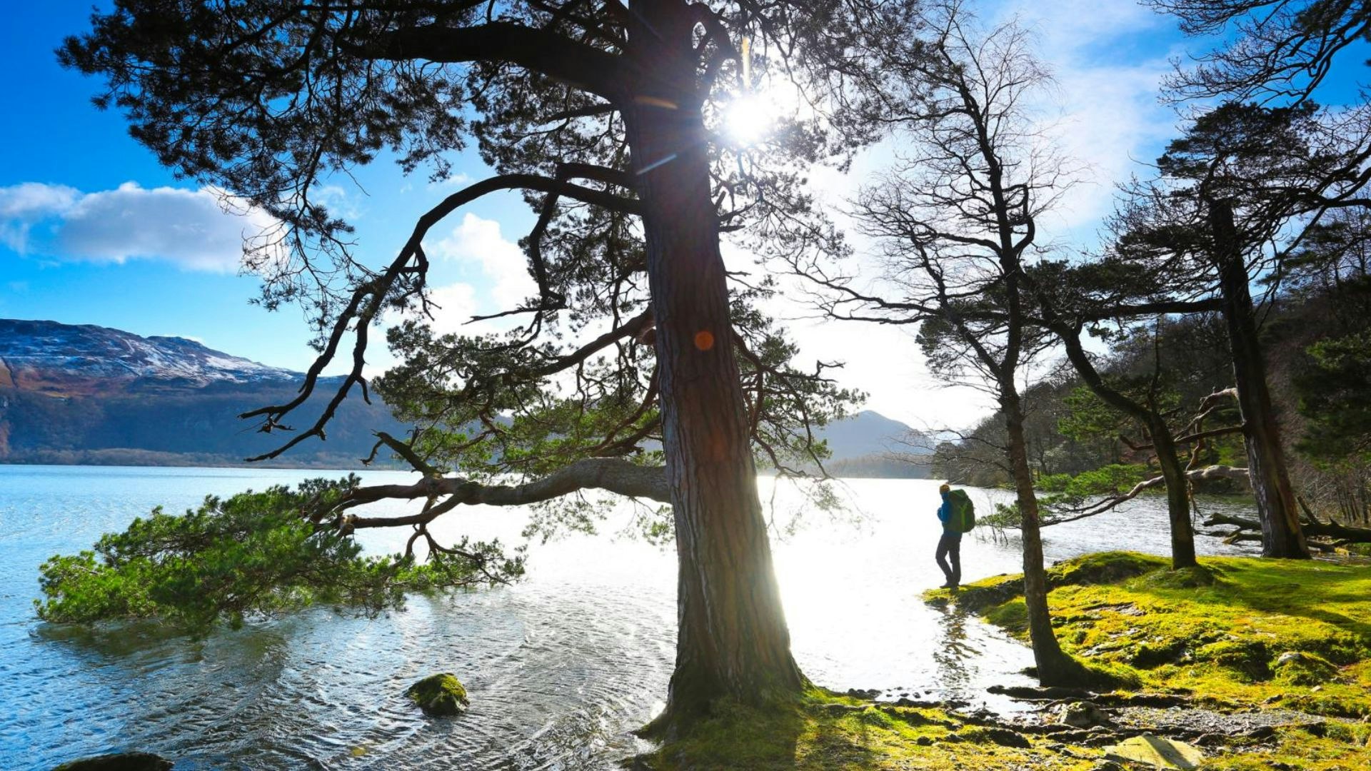 Derwent Water lakeside path Lake District