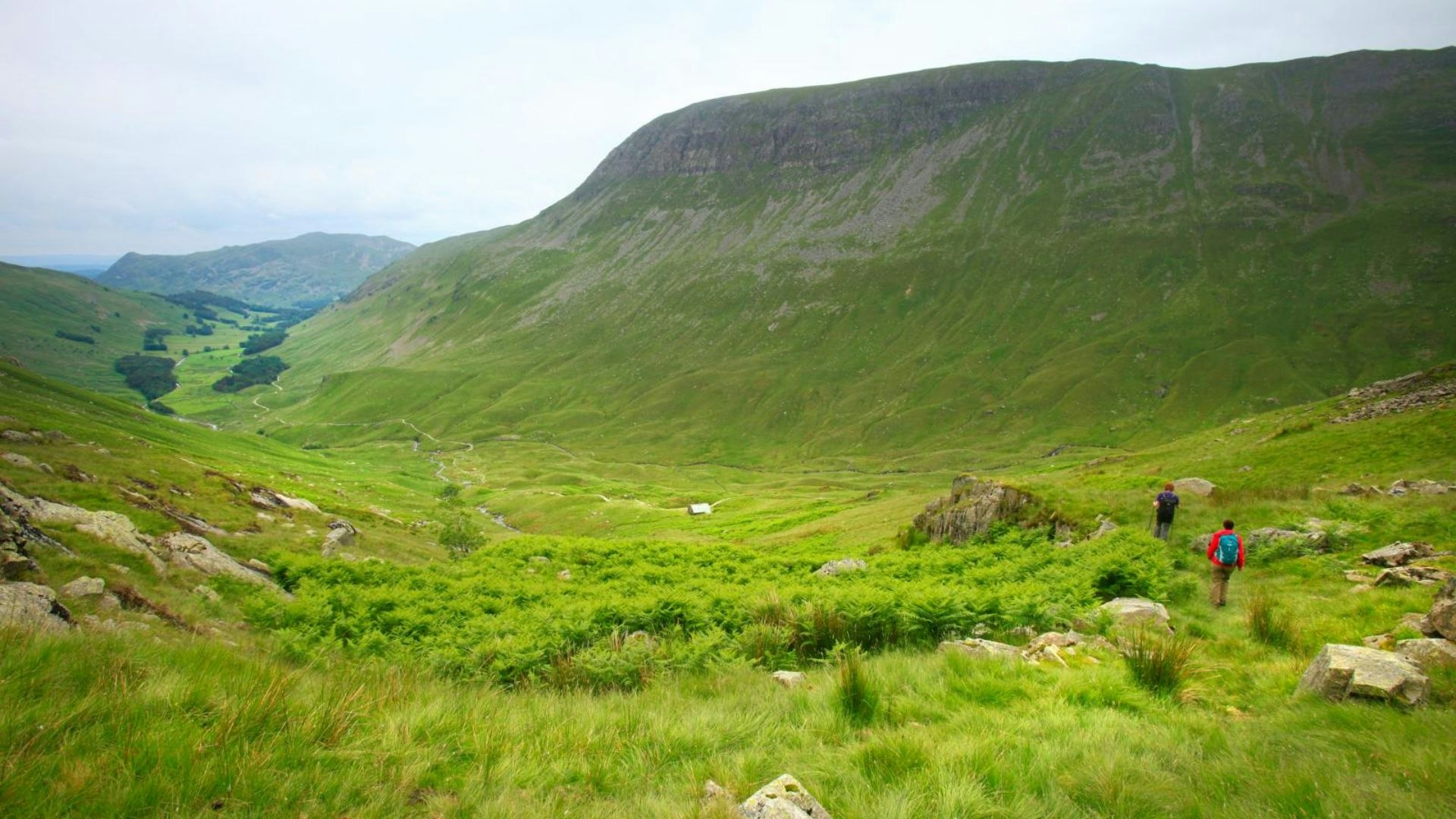 Looking into the Grisedale valley and St Sunday Crag from near Ruthwaite Lodge, Lake District