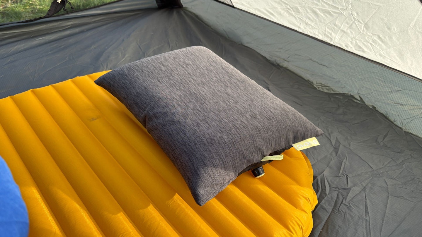 Nemo Fillo Elite Pillow on a sleeping mat