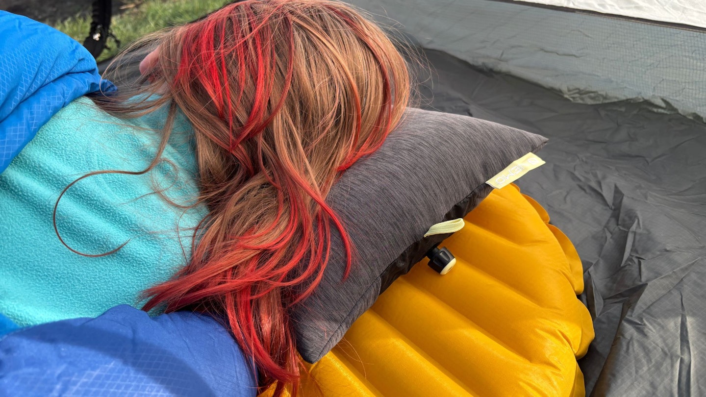 Nemo Fillo Elite Pillow on a sleeping mat