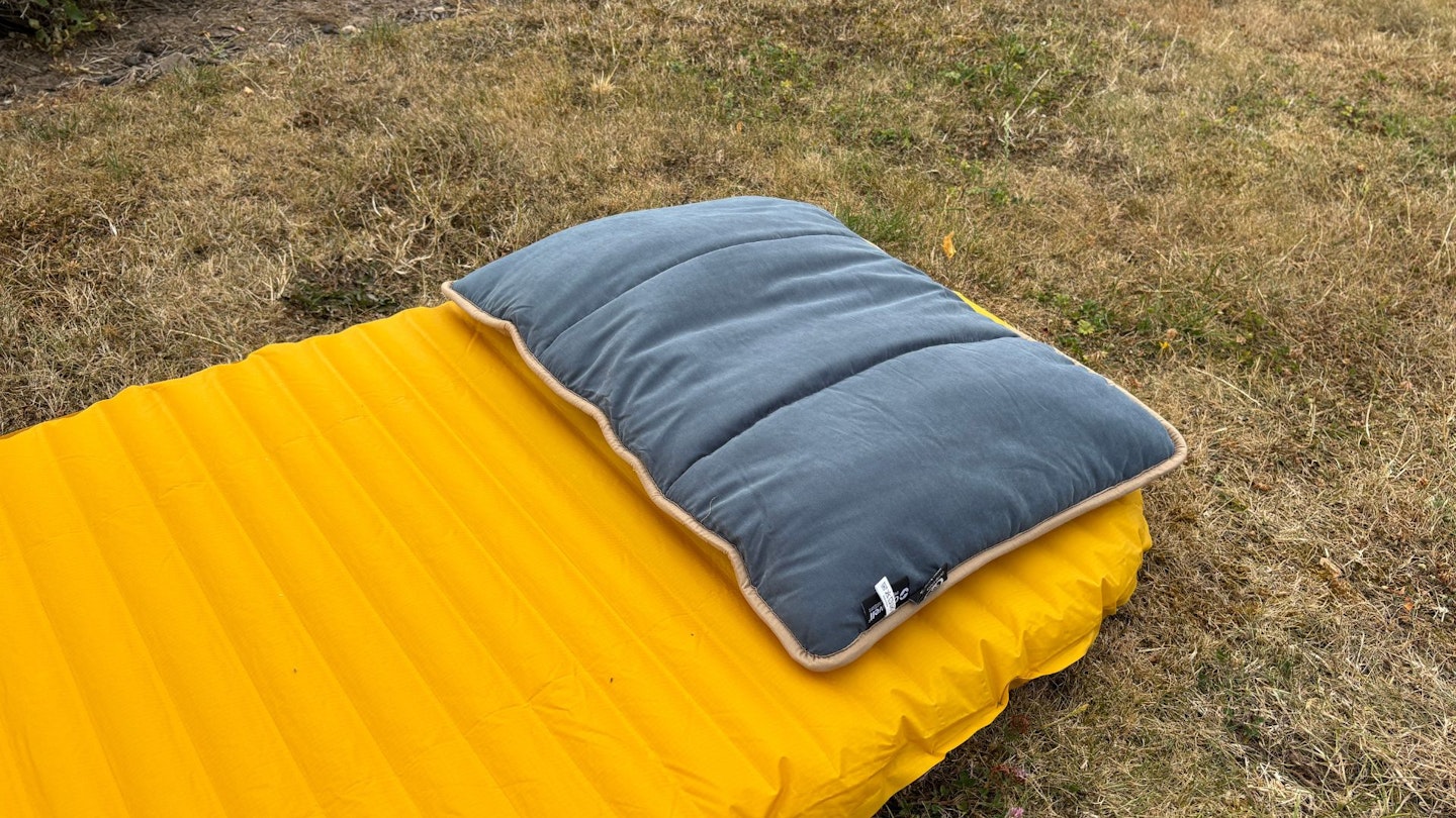 Outwell Constellation Pillow on a sleeping mat