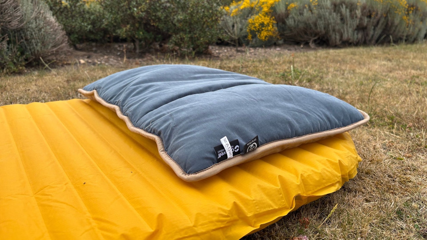 Outwell Constellation Pillow on a sleeping mat