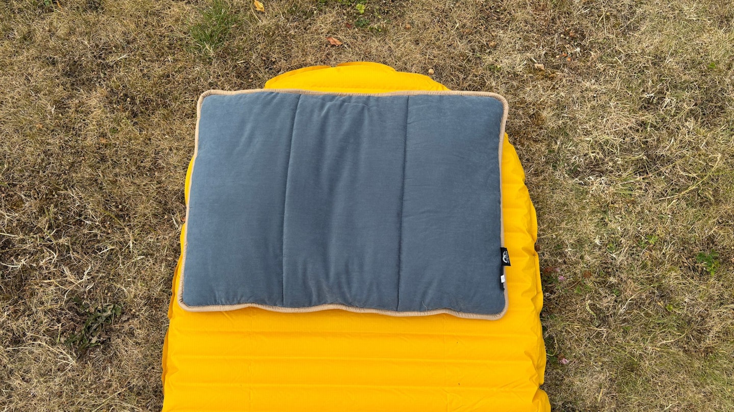 Outwell Constellation Pillow on a sleeping mat