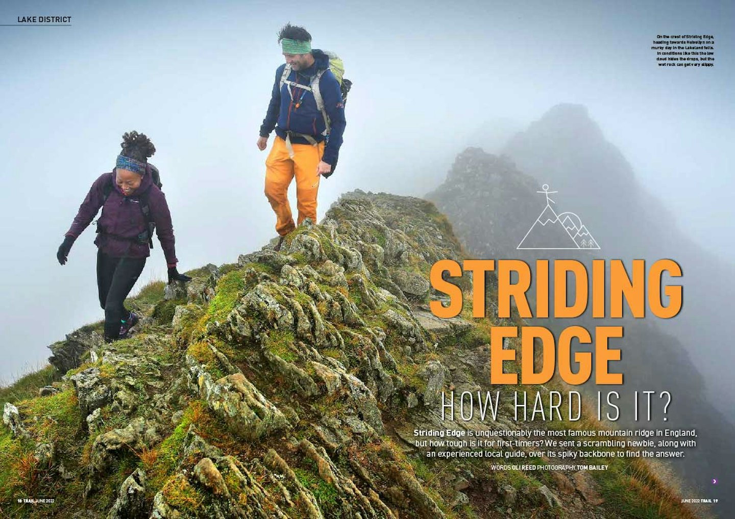 Trail magazine article - Striding Edge: how hard is it?