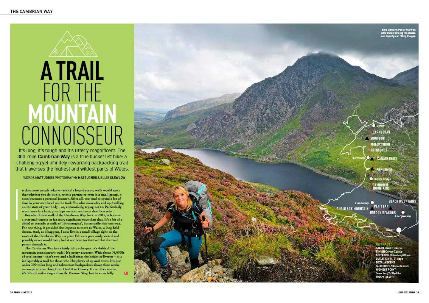 Trail magazine article - A trail for the mountain connoisseur
