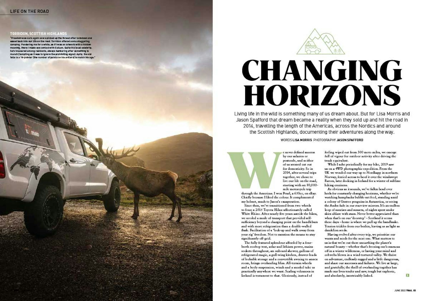 Trail magazine article - Changing horizons