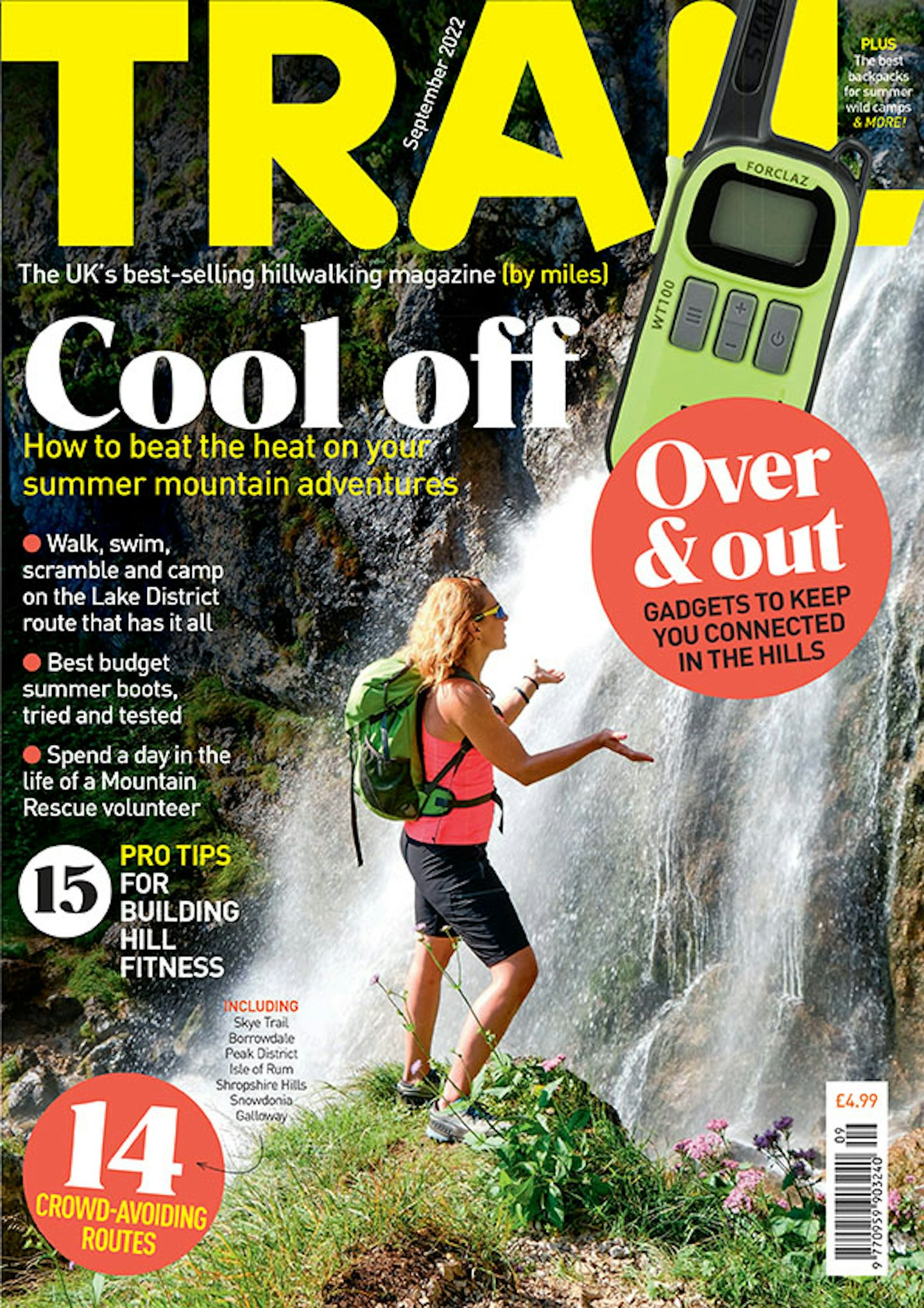 Front cover of the September 2022 issue of Trail magazine