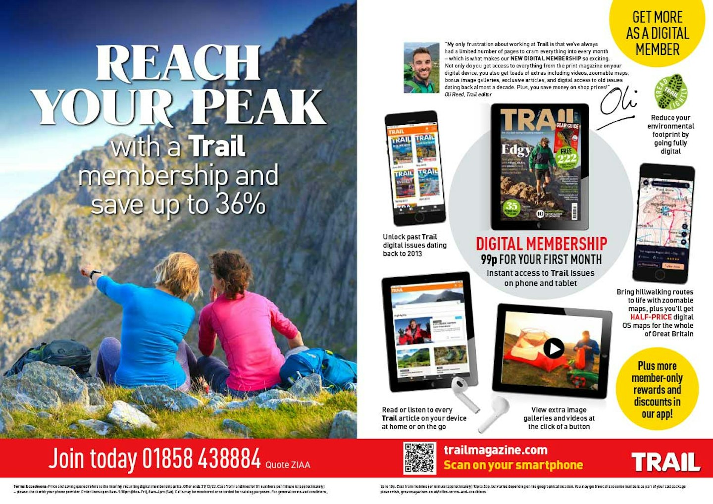 Trail magazine subscription membership offer