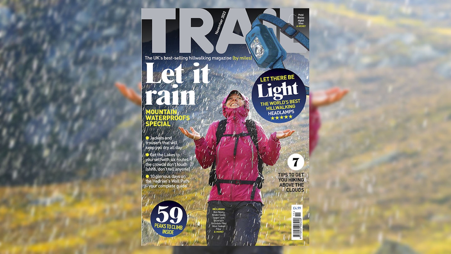 The front cover of the November 2022 issue of Trail magazine