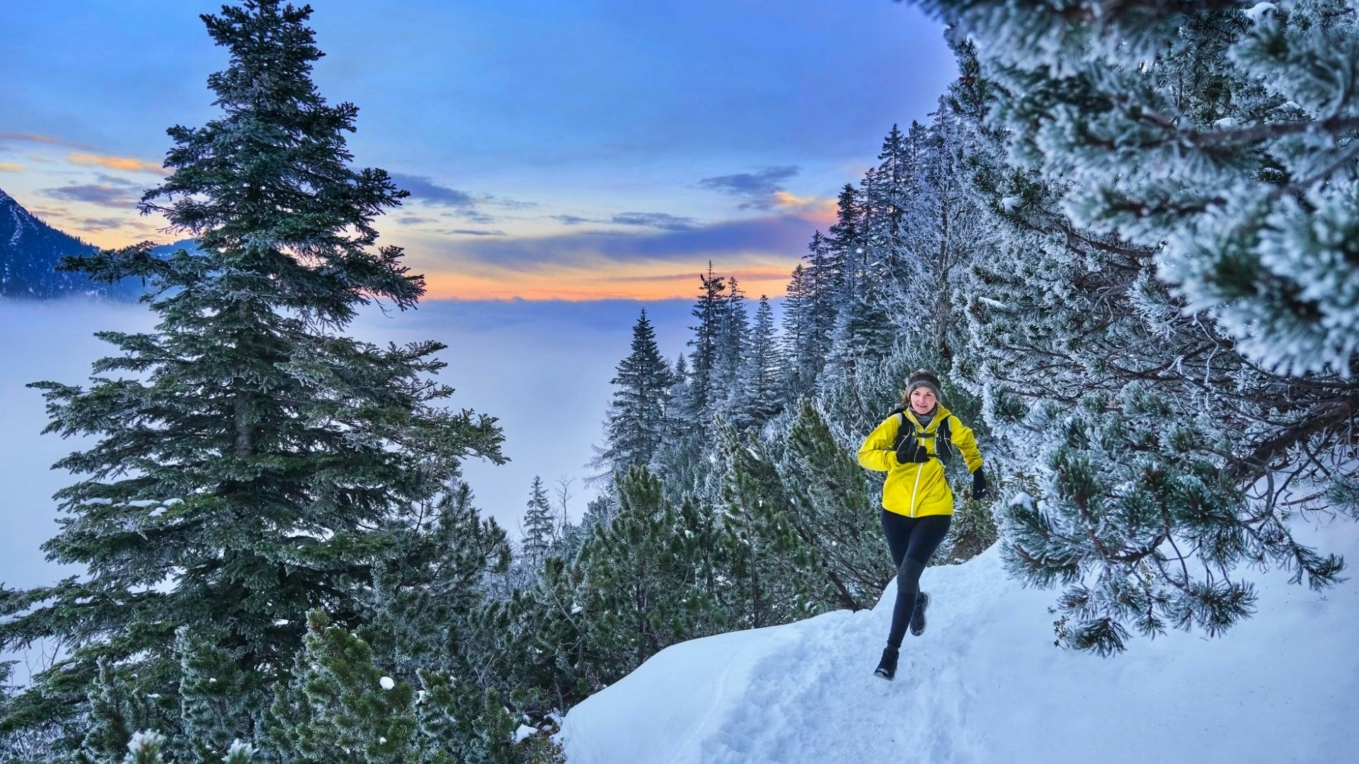 RonHill Men's Trail Winter Running Tights - Black