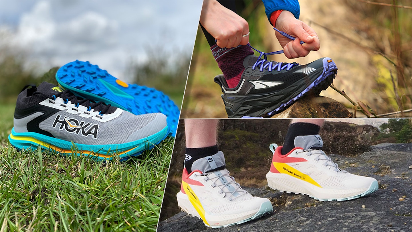 Three shoes suitable for running on the road and the trails