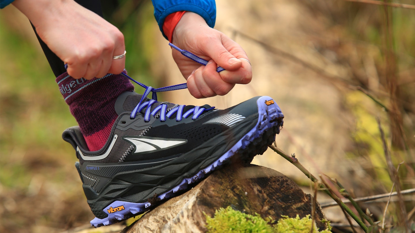 Lacing up the altra olympus 5