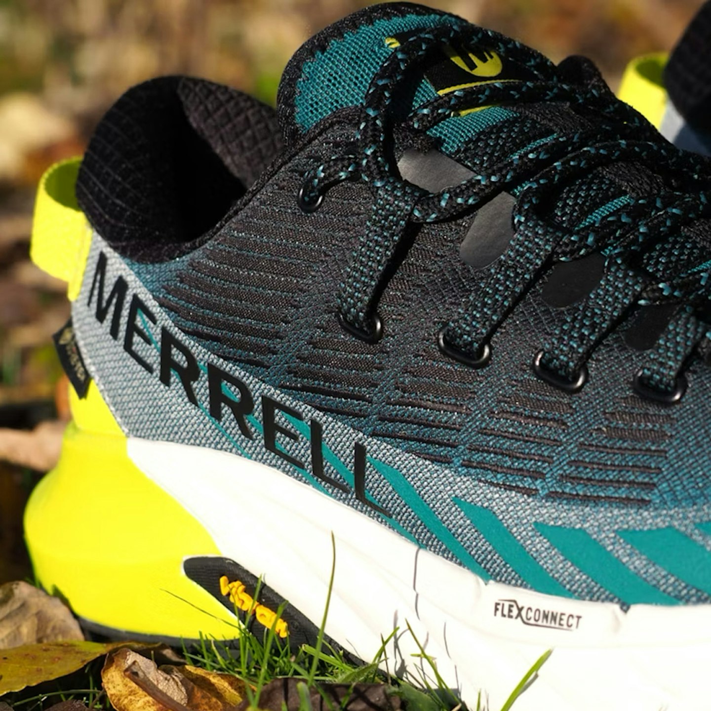 Merrell Agility Peak 4 GTX laces and logo