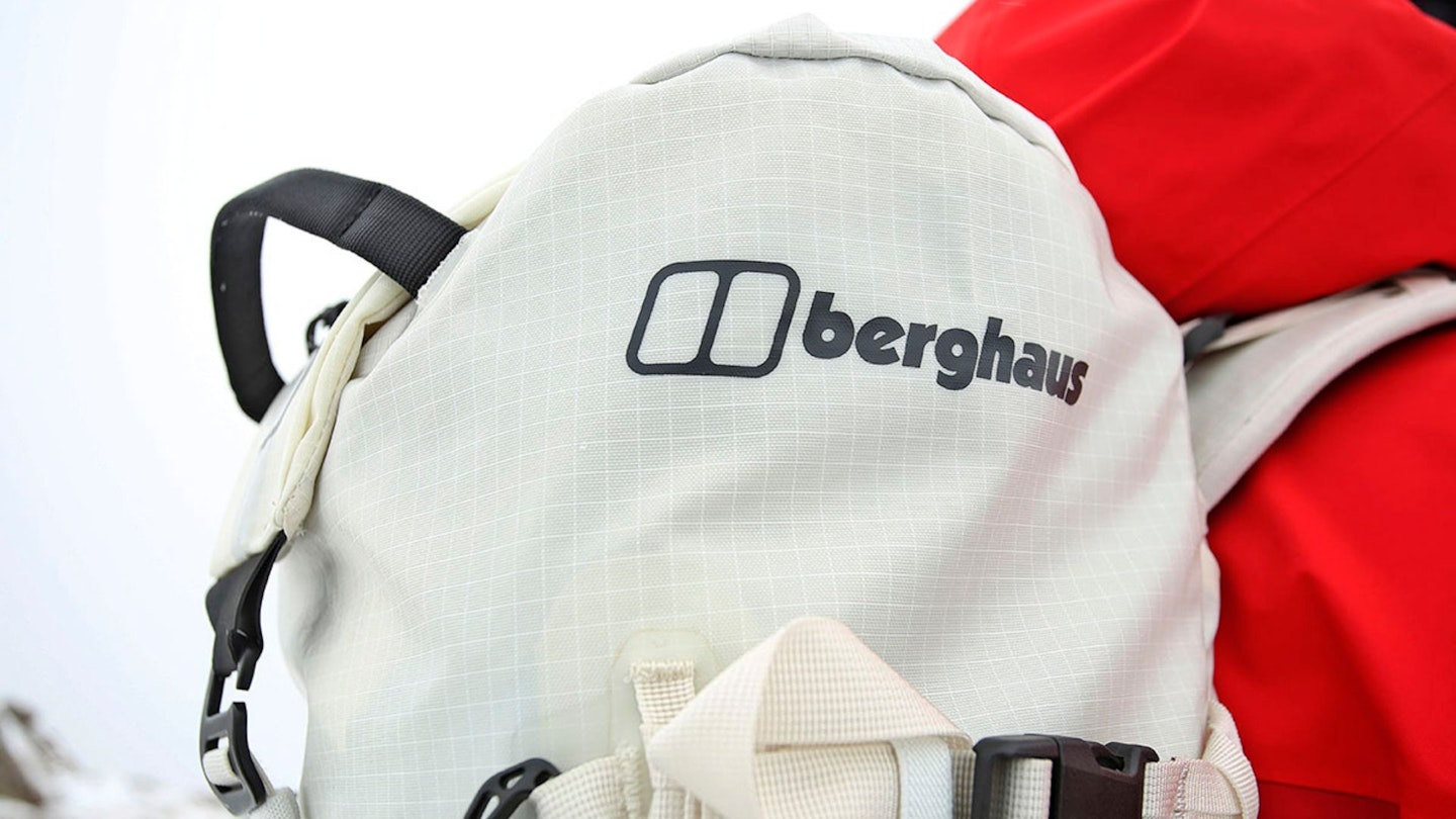 Berghaus logo details Berghaus Extreme Scotland Cairngorm National Park Winter Snow