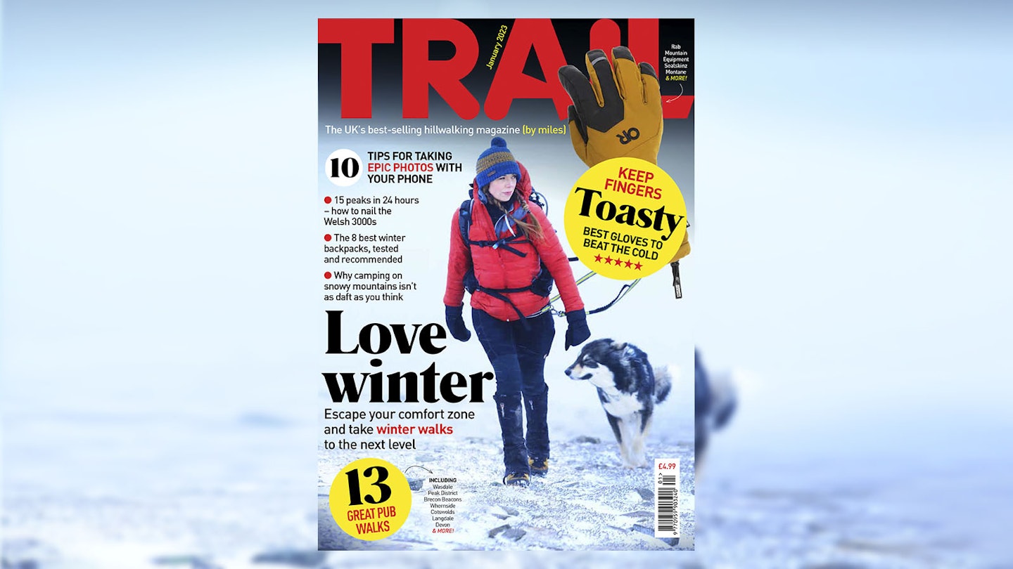 Cover of Trail magazine January 2023