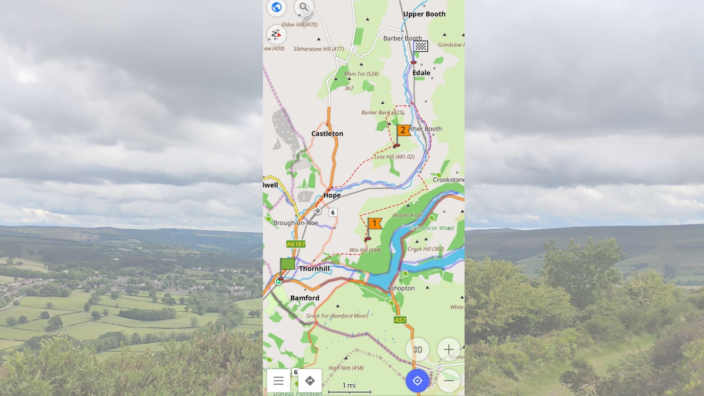 OsmAnd hiking app