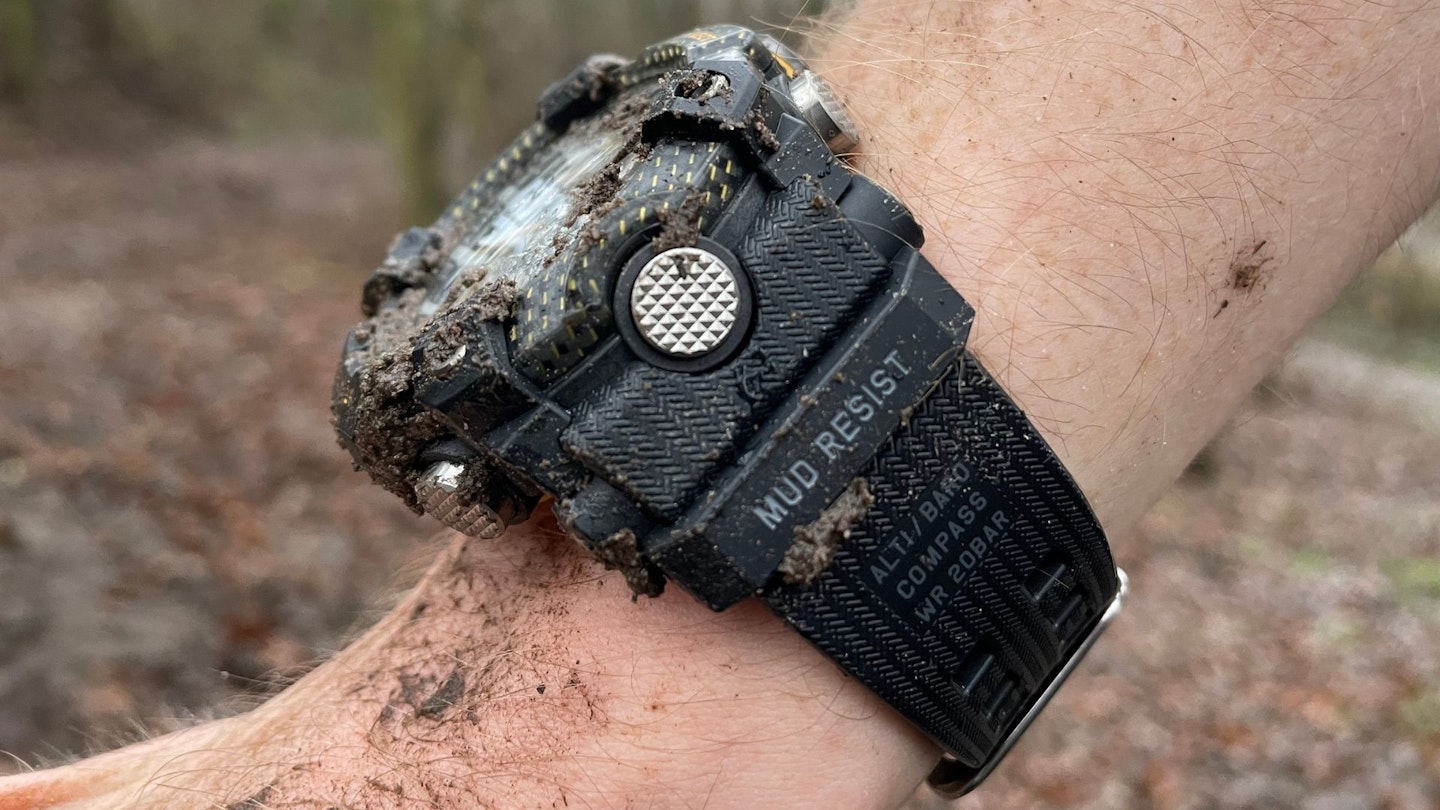 Casio G-Shock Mudmaster GG-B100 muddy