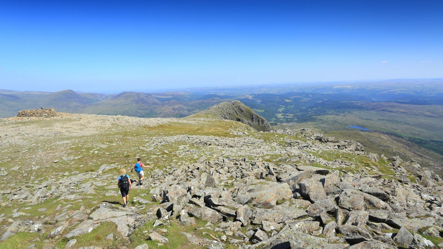 Heading NE from the summit of Moel Siabod Moel Siabod Summer Snowdonia North Wales