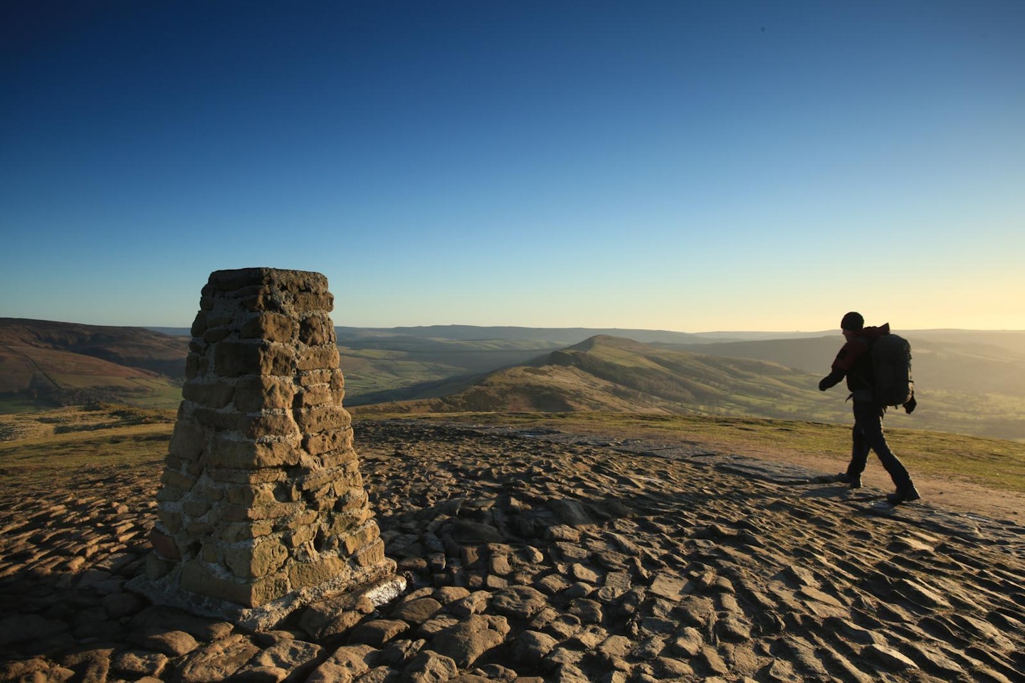 Looking out over the peak district