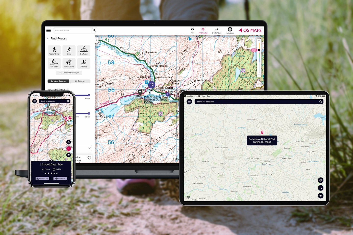 OS Maps multiple devices