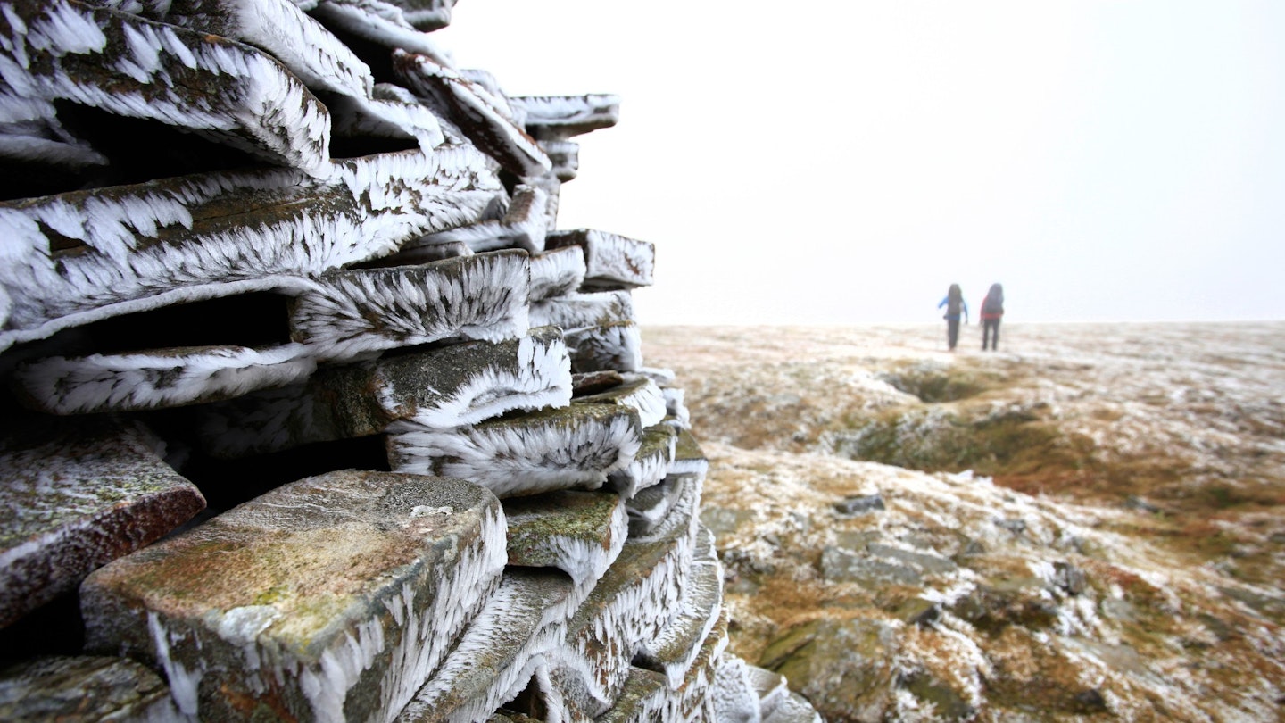 Cairn with Rime Ice, North Pennines
