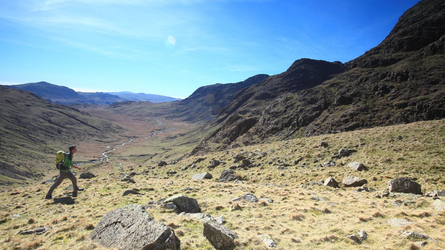 Great Moss from the base of SE ridge of Ill Crag Lake District