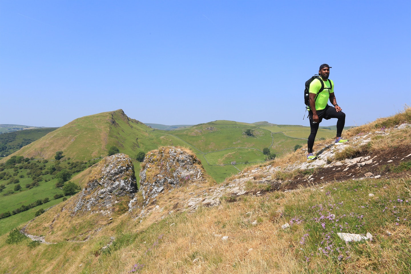 hiking Chrome hill peak district walking