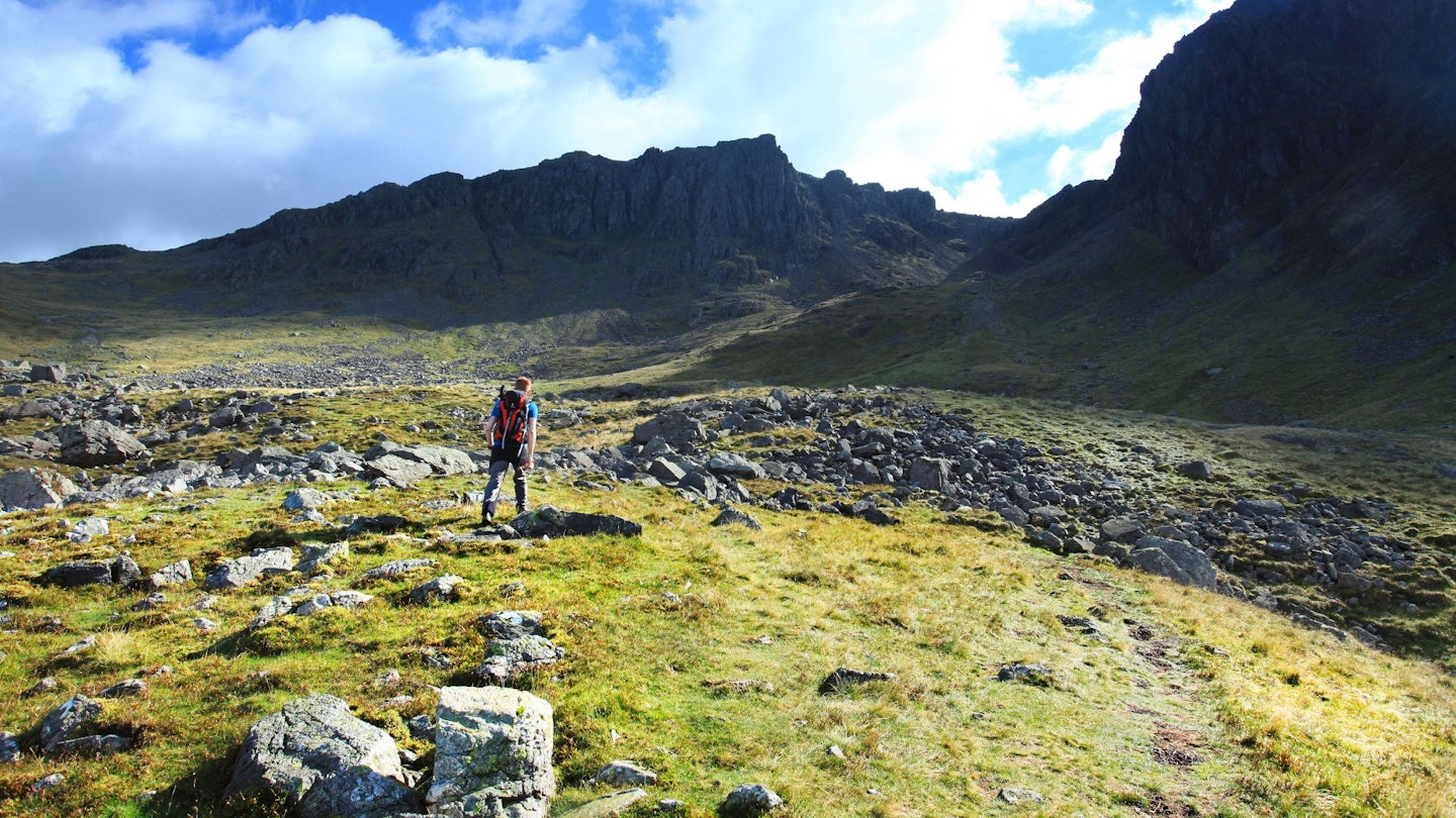 Scafell Pike from Hollow Stones, Lake District
