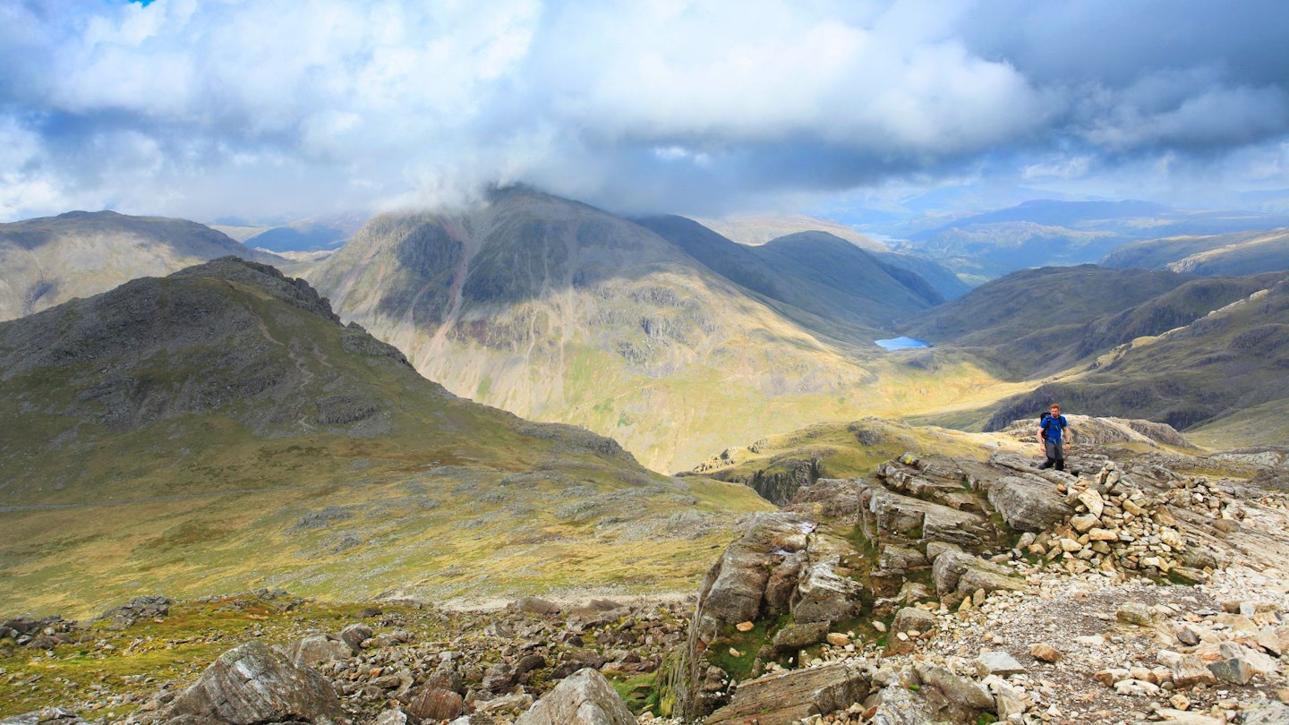 Lingmell & Gable from high on Scafell Pike, Lake District